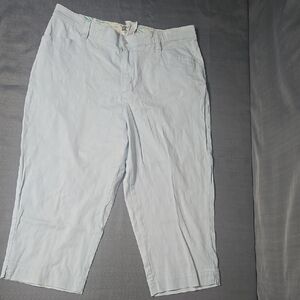 Light Blue Cropped Pants